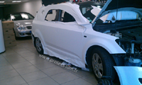 Total covering car wrapping wrap blanc mat white mat 3M Oracal kia ceed sw