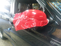 Total covering car wrapping rouge carmine carmin red Avery 3M Kia soul