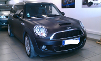 Total covering car wrapping wrap black mat 3M Oracal mini clubman cooper